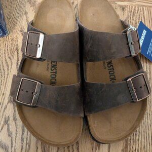 Birkenstock Arizona Habana Oiled Leather Sandal NEW IN BOX 37